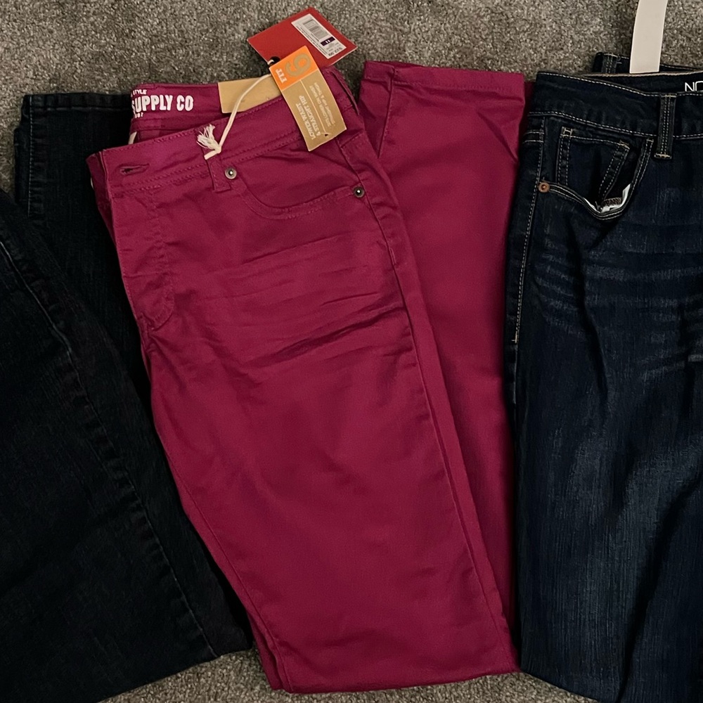 Purple Mossimo Supply Co Skinny Jeans NWT Fit 6